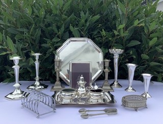 Job Lot Of Antique Vintage Silver Plated Items Spares Re Sale or Scrap 3.7 kg
