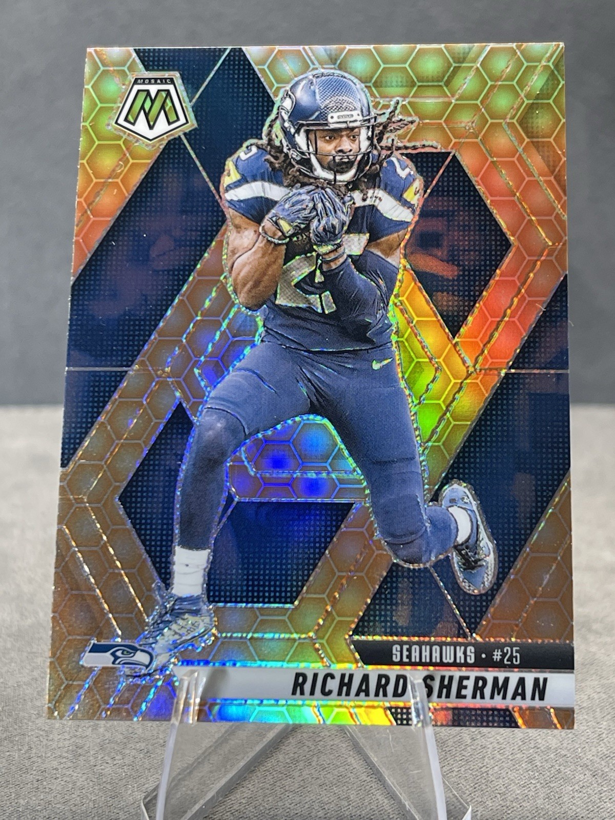 Richard Sherman 2025 Mosaic #222 Honeycomb