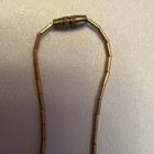 Southwest Liquid Gold Filled Heishi Jet Tubes Golden Sponge Coral 14.5” Necklace — photo 3