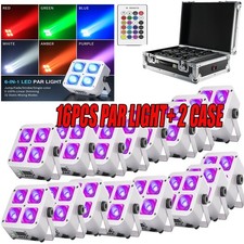 4X25W LED Par Light RGBWA UV Wireless DMX APP Control 5200mAh Battery Stage