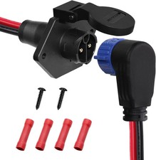 Trolling Motor Plugs for Minn Kota,50A Trolling Motor Plug Receptacle Set for...