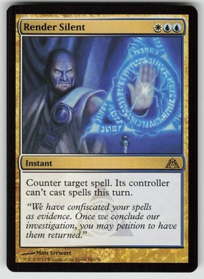 Render Silent 96 Rare Dragon's Maze Magic: The Gathering Near Mint