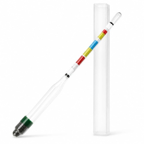 Triple-Scale Hydrometer - ABV Hydrometer - Specific Gravity Hydrometer
