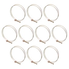 10Pcs 110-115mm Adjustable Double Wire Hose Clamp for Pump Hose
