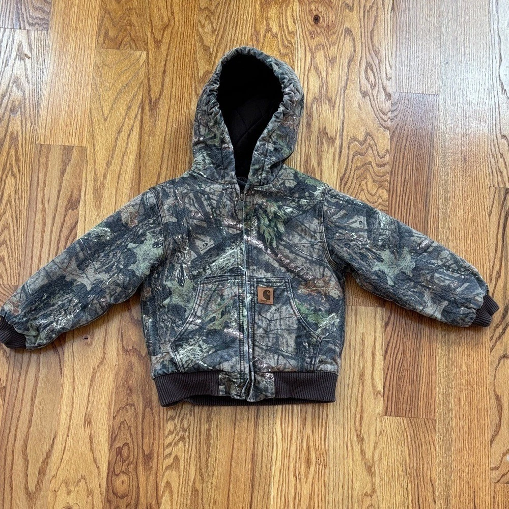 Carhartt Mossy Oak Jacket Boys Youth XS X-Small 6 Camouflage Hunting Outdoors
