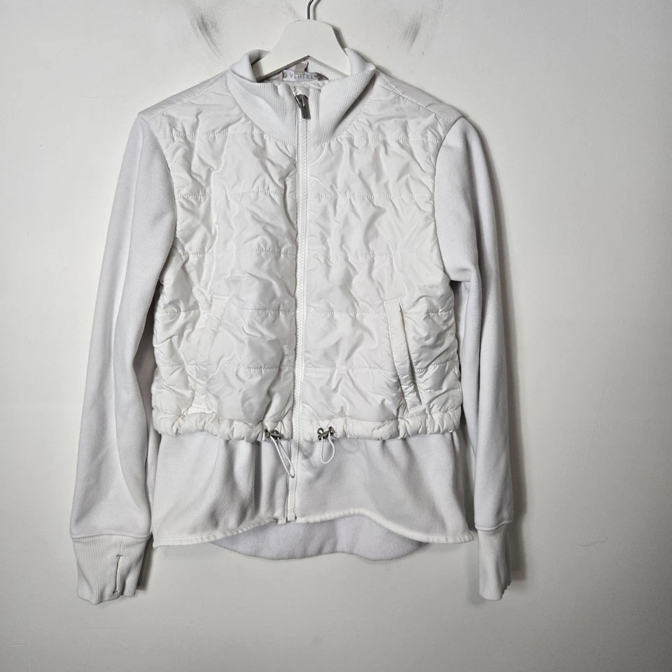 Athleta Size S Fjord Hybrid Primaloft White Jacket Puffer Zip-Up Coat - Image 3 of 4