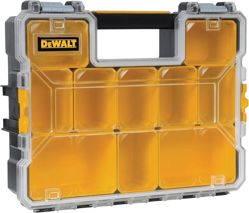 DEWALT DWST14825  10-Compartment Tool Box - Black/Yellow - Image 2 of 2