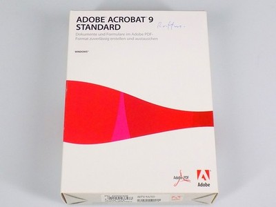 Adobe Acrobat 9 Standard Vollversion Deutsch Windows DVD PDF Software