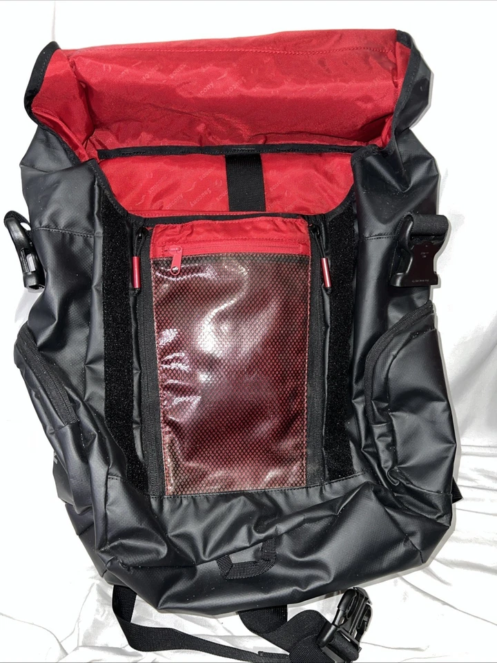 Mochila mensajera Saucony pesada al aire libre ciclismo senderismo negra 20” X 18” con 3M Foto 2 de 4