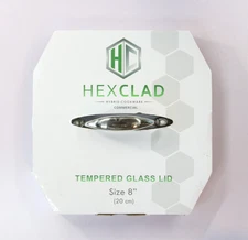 HexClad Authentic 8 Inch Lid Hybrid Cookware Tempered Glass Lid Replacement
