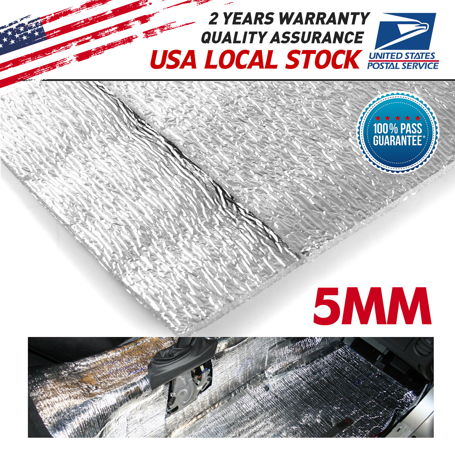 197mil car Sound Deadening mat Pipe carmotive Sound Deadener Noise Insulation