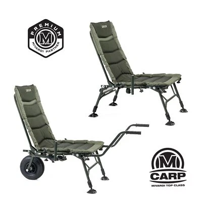 Mivardi Chairmaster Feederstuhl Trolley Stuhl Schubkarre Karpfenstuhl Angelstuhl