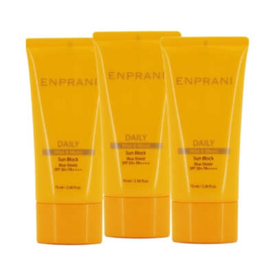 Enprani Daily Mild and Moist Sun Block Cream SPF50+ PA++++ 70ml*3Pcs -FREE SHIP