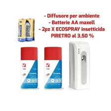 EROGATORE VEBI INSETTICIDA PIRETRO  3,5% AUTOMATICO MOSCHE ZANZARE COMPLETO