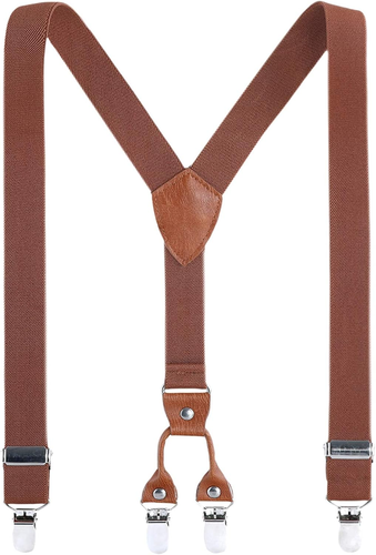 Kids Boys Adults Suspenders - 4 Sizes Sturdy Metal Clips Elastic Adjustable Susp