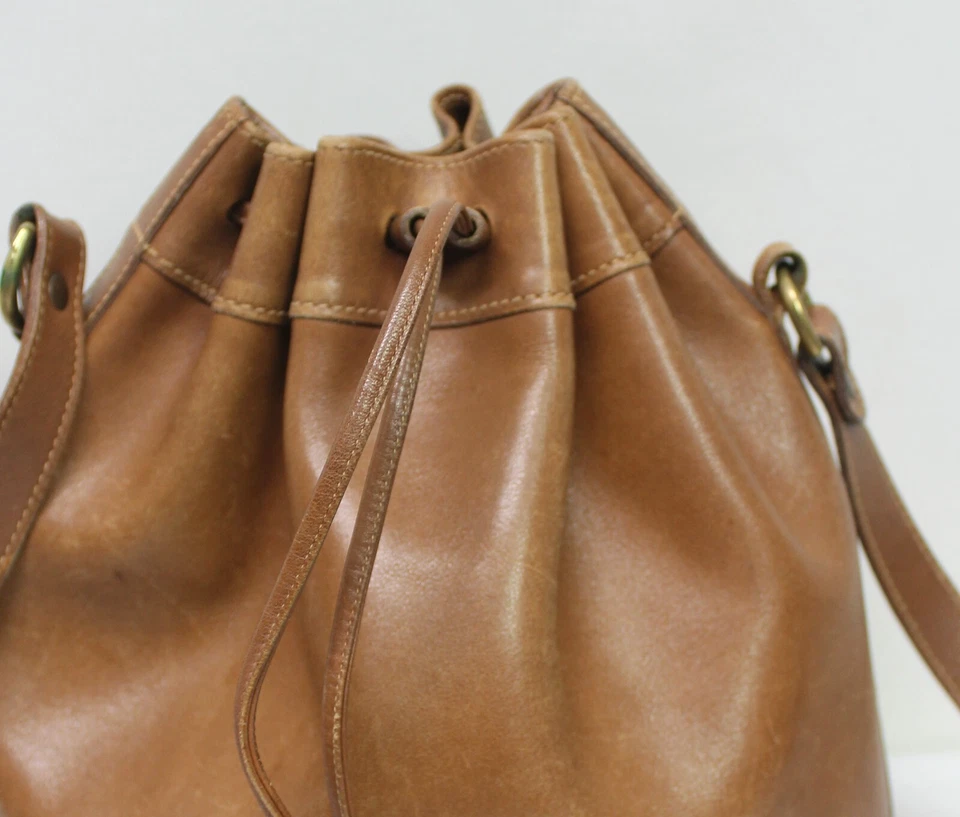 Ghurka Bistro Vintage Marley Hodgson Bag No 94 Bucket Drawstring Brown No J 23 - Image 4 of 4