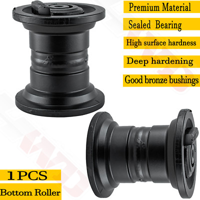 1x Black Track Roller Bottom Roller For Yanmar VIO55 Excavator Undercarriage