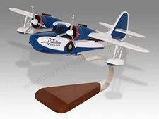 Grumman Goose G21 Catalina Air Lines Desk Wood Airplane Model Small Scale 1/100