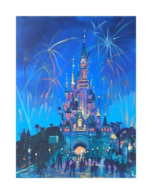 Le Château de la Belle au Bois Dormant - fine art  Disney giclée by Eric Robison