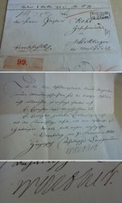 REC letter Bernburg 1860 General Superintendent Walther, wall specification Hecklingen