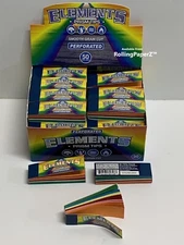 New! 10X Packs of ELEMENTS PRISM TIPS Perforated Multi-Colored 50 Tips per pack