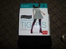No nonsense Super Opoaque TIGHTS, Black,  LARGE, new