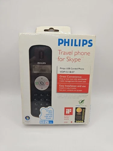 Philips USB Phone for Skype VOIP151 New In Box 