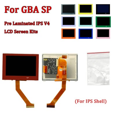 Pre Laminated IPS LCD V4 Screen Replacement Spare Parts Kits for GameBoy Advance