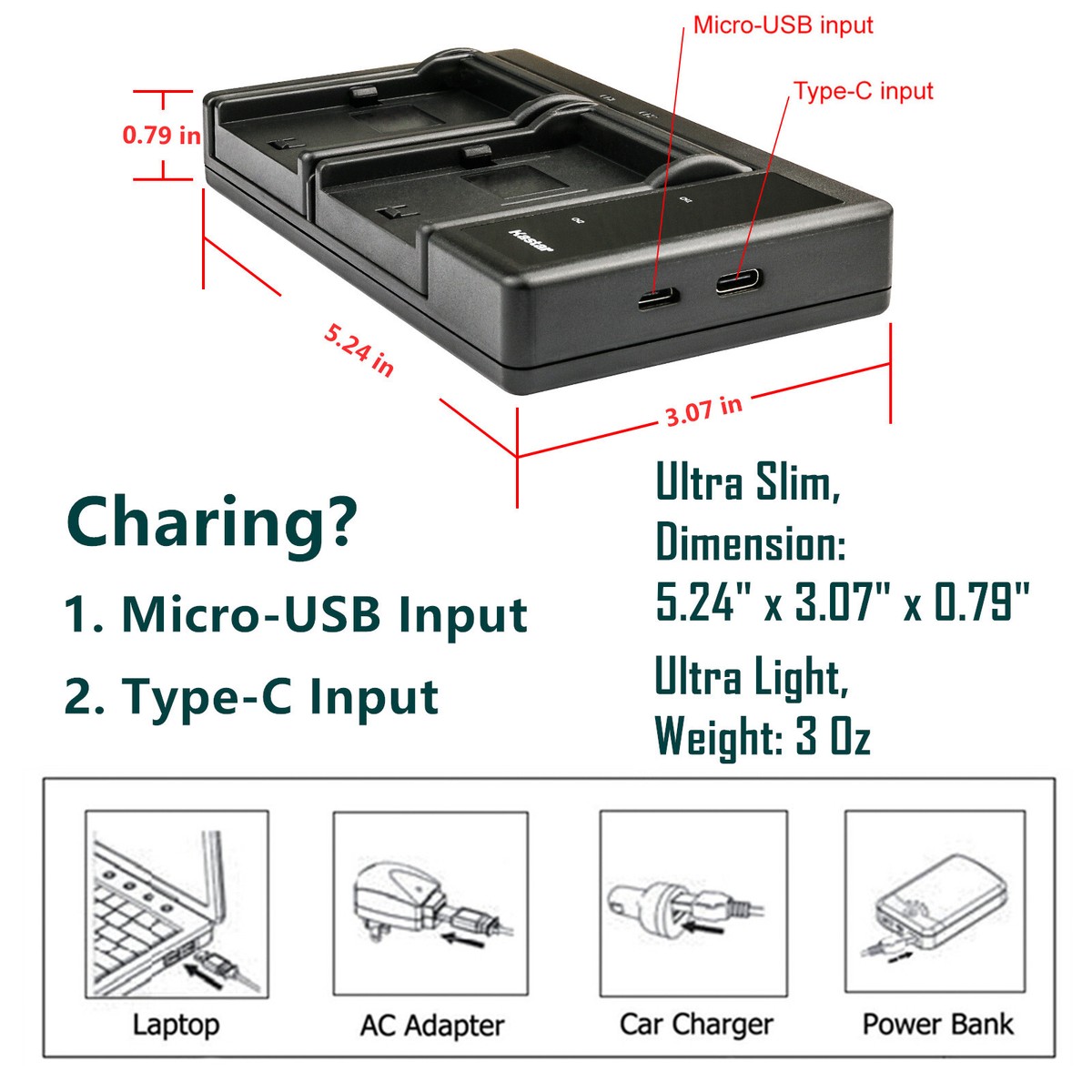 FEELWORLD FW568 Camera Monitor with F970 6600mAh Battery