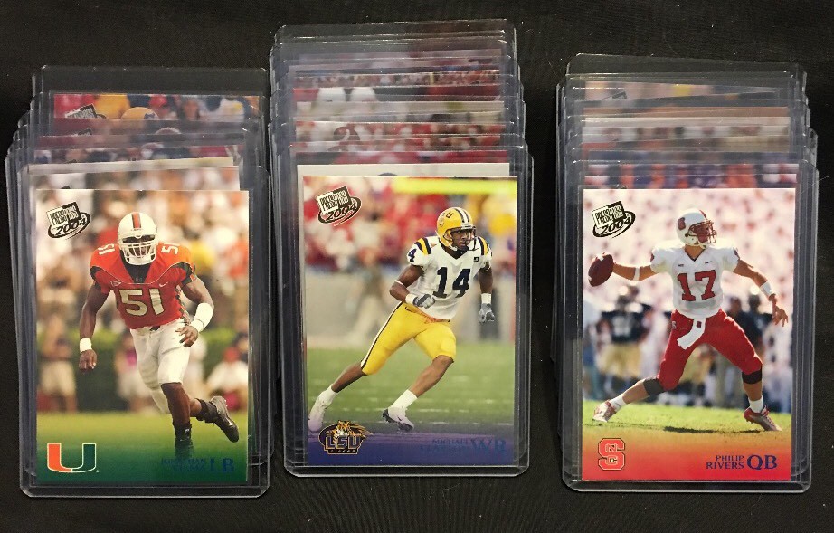 2004 Press Pass Football Blue Letter Parallel Cards Lot You Pick