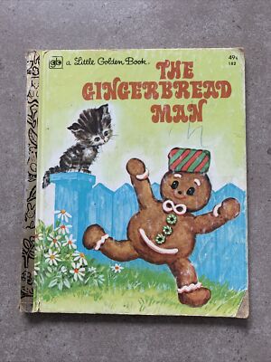 The Gingerbread Man Vintage Little Golden Book #182 (1972) 3rd Print 1976