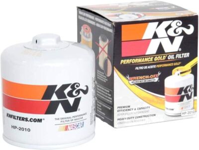 K&N HP-2010 Performance Gold Oil Filter for Select Ford Jeep Dodge