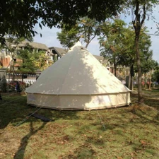 16FT 8-10 Persons Outdoor Oxford Luxury Camping Bell Tent Survival Hunt Glamping