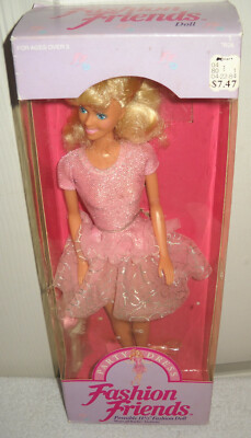 #10672 NRFB Vintage Mattel K-Mart Stores Fashion Friends Party Dress Doll 
