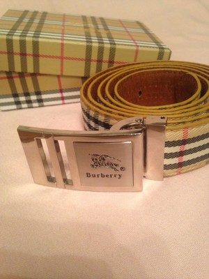 burberry plaid belt