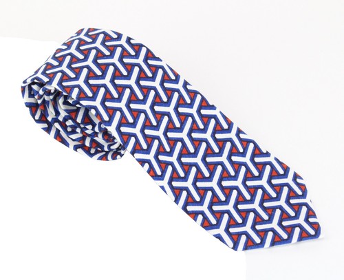 HERMES CRAVATE TWILL TIE 8 SLOW COURSE blue 606160 #54 | eBay