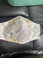 Minnie Mouse Face Mask 100 Cotton, Washable - Character For Kids