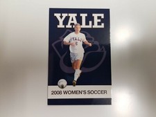 Yale University 2008 Women's Soccer Pocket Schedule Card