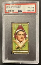 1911 T205 Gold Border Lena Blackburne PSA 4 VG-EX White Sox