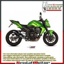 Terminale Scarico MIVV GP Nero Acciaio inox per Kawasaki Z 750 2007 > 2014