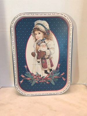 とまとページ Nikki by Jan Hagara Vintage Metal 1987 Christmas Tray T33066