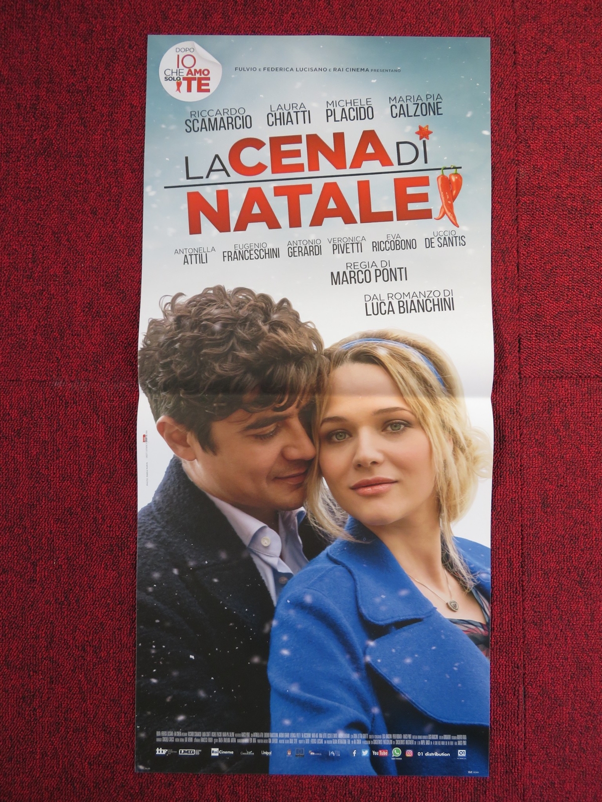 Locandina originale film La cena di Natale (2016) - Regia di Marco Ponti