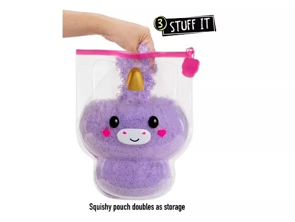 Fluffie Stuffiez Large *UNICORN* Pull Fluff to Reveal Surprise Plush  Underneath