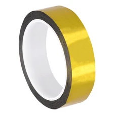 Gold Tone Metalized Tape 1 Inch x 55 Yards Decoration Tape for DIY