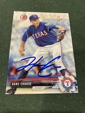 Hans Crouse Philadelphia Phillies 2017 Bowman Draft  #BD33 1st Signed Auto
