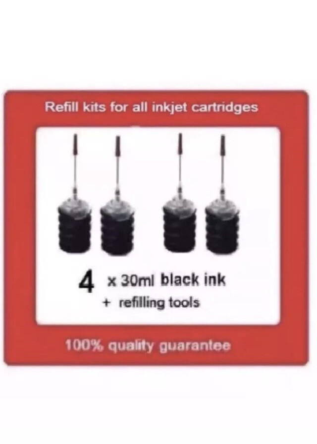 Ts5160 Ink 4 x Refill kits for Canon PG-640 640xxl 640xl ink cartridges TS5160 ...