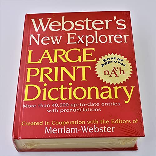 ster s New Explorer Large Print Dictionary 9781892859167 eBay