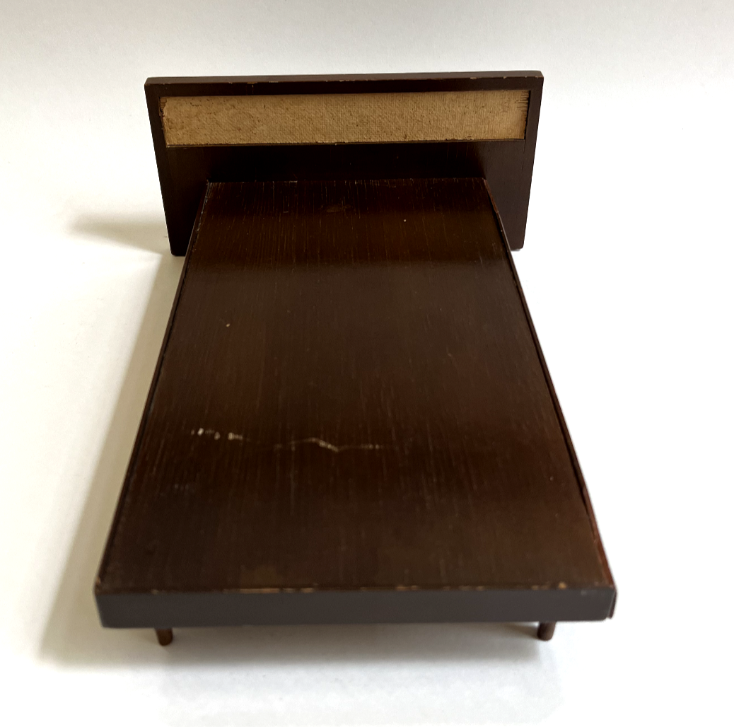小物・アクセサリー 1958 Mattel Modern Funiture #807 Vintage Mid-Century Queen Bed #807, Pre- Barbie Funiture
