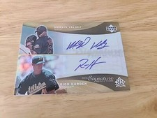 2005 Upper Deck Reflections Dual Signature Merkin Valdez Rich Harden #MVRH RC $$