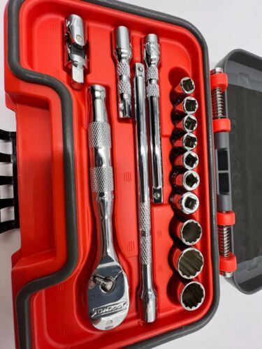 Proto J47115AS 1/4" Drive 15-Piece Shallow Socket SAE 12 Point AERO - Picture 2 of 7